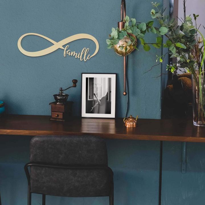 Produktbild Trenddeko Unendlich Infiniment Famille (40 x 14 cm)