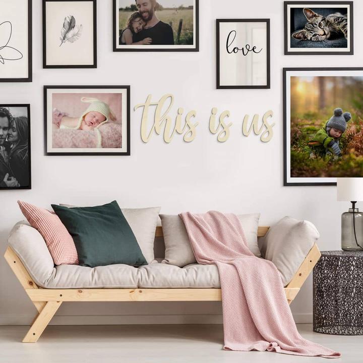Actual product image Trenddeko Poplar This is us (87 x 30 cm)