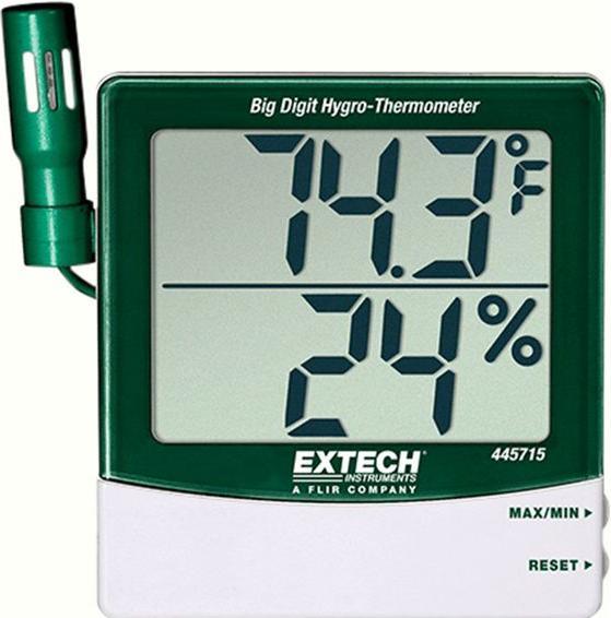 Extech Instruments Hygro-Thermometer mit abgesetztem Fühler, 10... 99%, -10... 60°C (Thermometer)