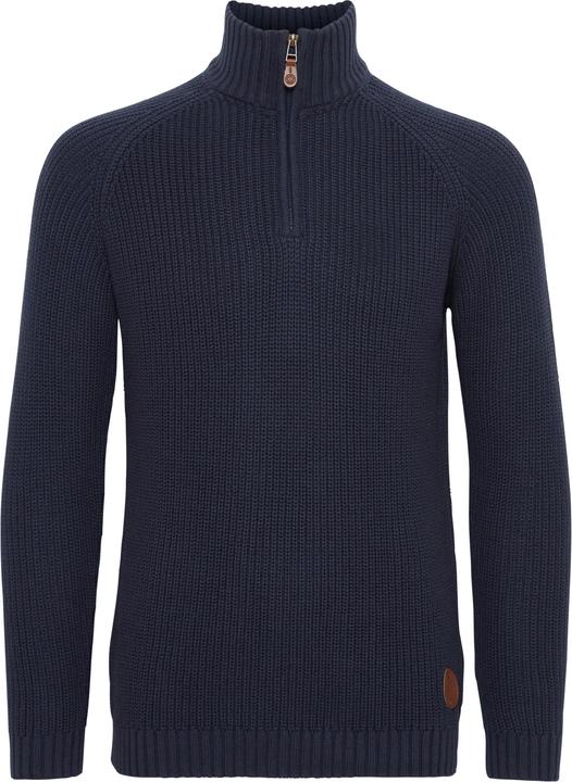 Actual product image Solid Xenox Men's Jumper Chunky Knit Pullover Troyer Made Of 100% Cotton (L)