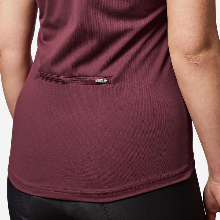 Image du produit Van rysel Maillot manches courtes vélo essential femme bordeaux (L)
