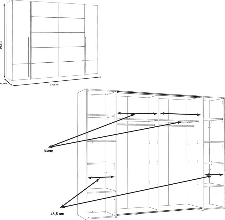 Actual product image Forte Narago (270 x 61 x 210 cm)