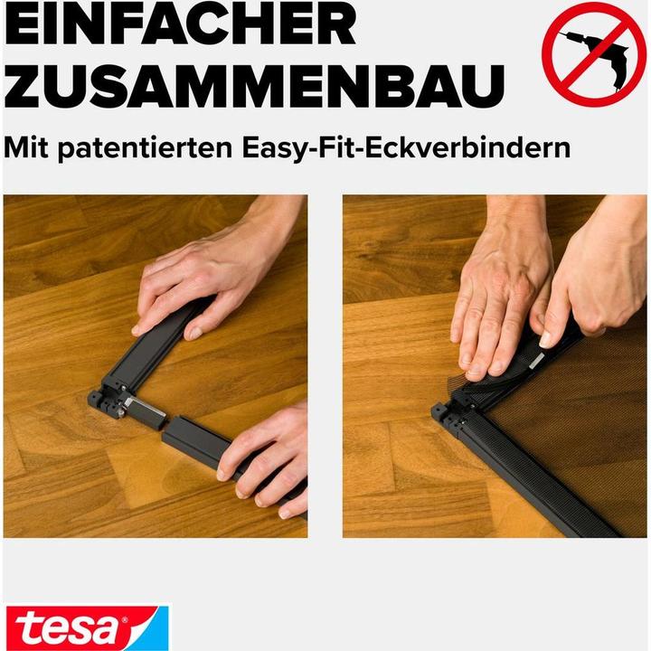 Produktbild tesa Insektenschutz Alu COMFORT für Türen, Insektengitter (100 x 220 cm)
