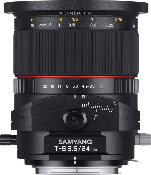 Samyang 24mm f/3.5 ED AS UMC Tilt/Shift - Pentax K (Pentax K, Plein format)