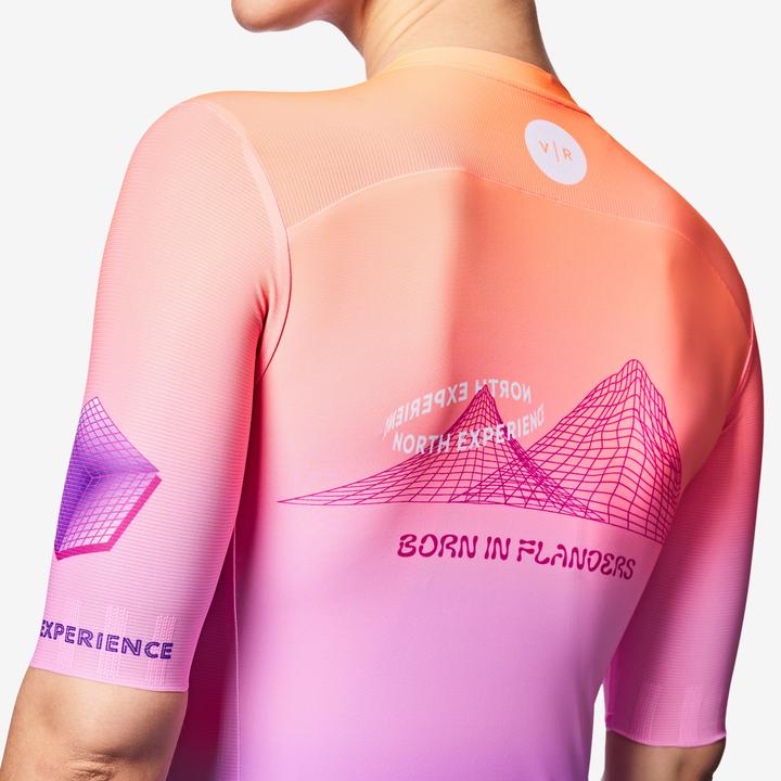 Image du produit Van rysel Maillot de vélo route manches courtes été, RCR 2 Flanders 90's LTD édition orang (L)