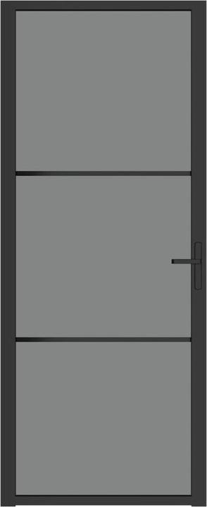 Produktbild Diverse Hardware Innentür 83x201,5 cm Schwarz ESG-Glas und Aluminium