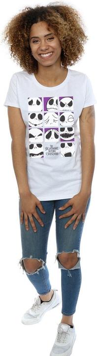 Produktbild Disney Nightmare Before Christmas Many Faces Of Jack Squares TShirt (S)