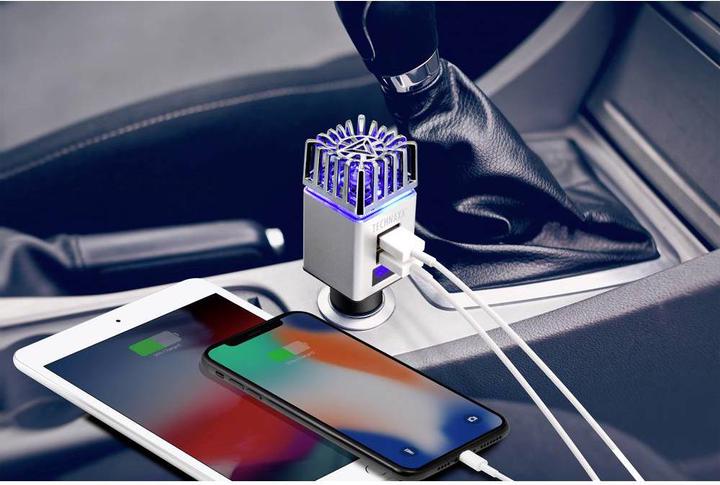 Produktbild Technaxx Ionisator Auto Luftreiniger für 12/24V 2x USB TX 130