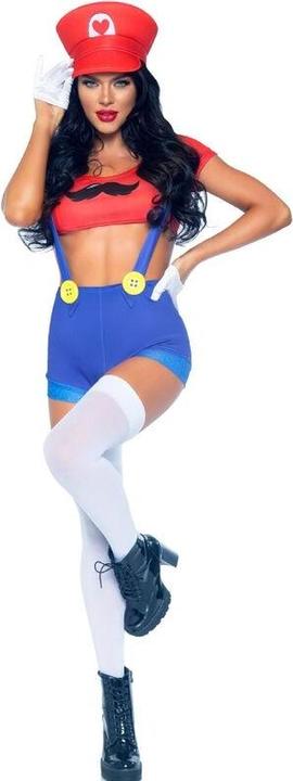 Immagine prodotto Leg Avenue Costume sexy Mario Bros rosso/blu M (M)