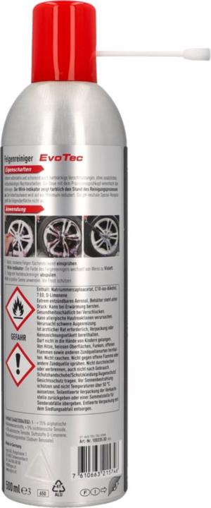 Immagine prodotto Nigrin Detergente per cerchioni EvoTec aerosol (500 ml)