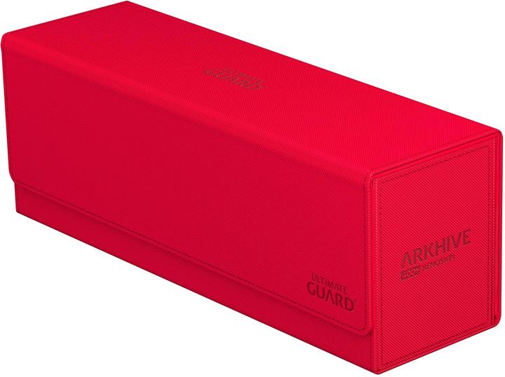 Actual product image Ultimate Guard Card Box XenoSkin Arkhive Monocolor 400+ Red