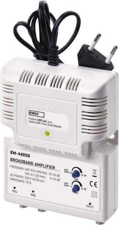 Actual product image Emos EM-4405G broadband amplifier