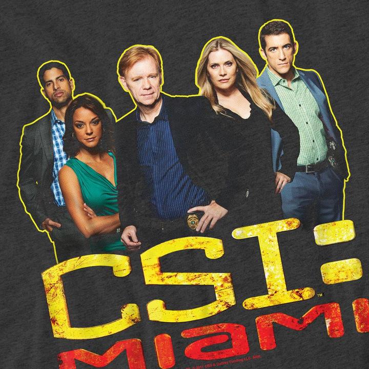 Actual product image CSI: Miami Unisex Adult Cast T-Shirt (3XL)