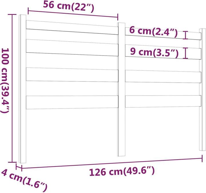Immagine prodotto VidaXL Bonar (126 x 4 x 100 cm)