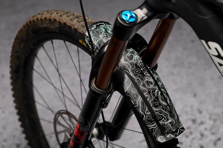 Actual product image Dyedbro Mud Guard Decals FOX 36-38 XL (Rear mudguard)