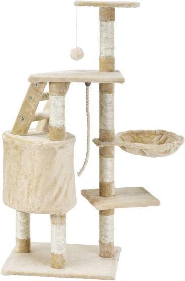 Actual product image Juskys Sams Pet scratching post Buffy (118 cm, Beige)