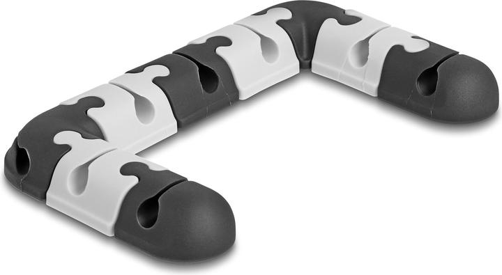 Actual product image Delock Cable holder self-adhesive modular set 9 pieces black