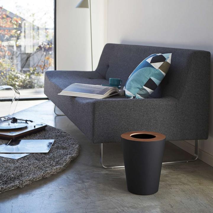 Produktbild Yamazaki - Trash Can Round - Rin - brown (1300 l)