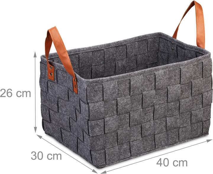 Actual product image Relaxdays Storage basket (1 x, 40 x 30 x 26 cm)