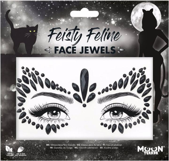 Actual product image Smiffys Face Jewels - Feisty Feline