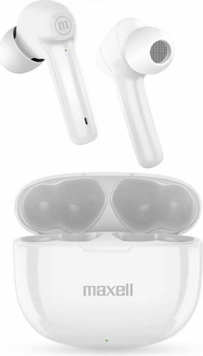 Actual product image Maxell Dynamic+ wireless headphones with charging cradle Bluetooth white (4 h, Wireless)