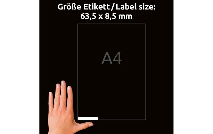 Produktbild Avery Etiketten A4, 63,5 x 8,5 mm