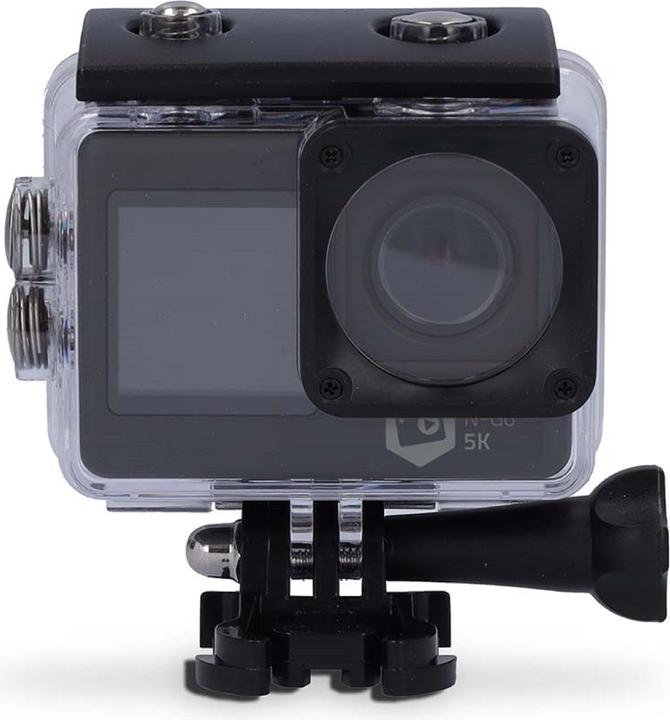Nedis Action Cam | Dual screen | 5K@30fps | 16 MPixel | Waterproof up to: 30.00 m | 80 min | Wi (30p, Wi-Fi)
