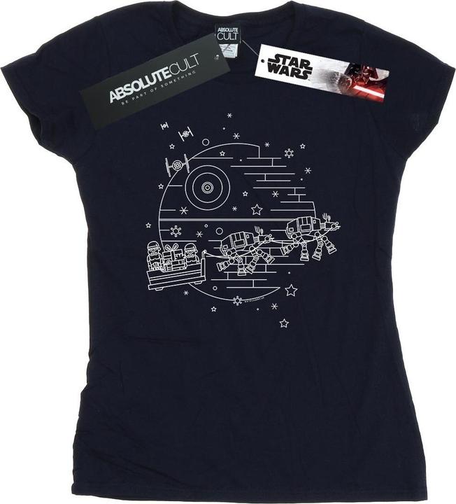 Immagine prodotto Star Wars Death Star Sleigh Maglietta Donna (L)