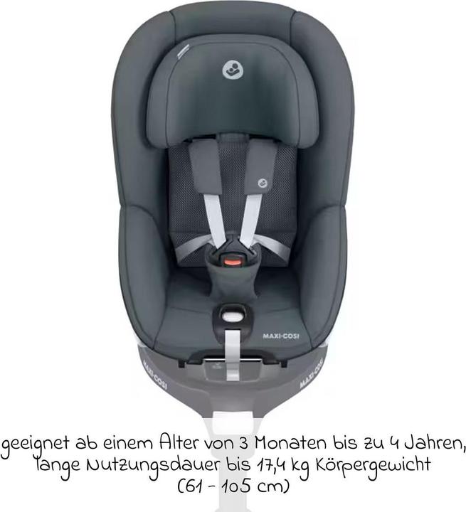 Produktbild Maxi-Cosi Reboarder Reboarder-Kindersitz Pearl 360 drehbar ab (Reboarder, ECE R129/i-Size Norm)