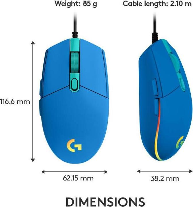 Produktbild Logitech G102 LIGHTSYNC (Kabelgebunden)