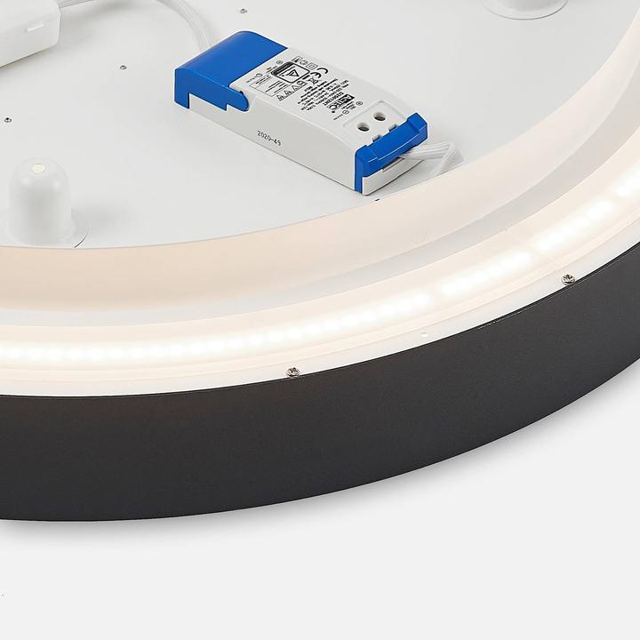 Actual product image Arcchio Vanida LED ceiling lamp, black, 60 cm (10978 lm)