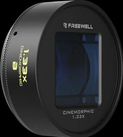 Actual product image Freewell 1.33x Blue Anamorphic Lens with 17mm Mount
