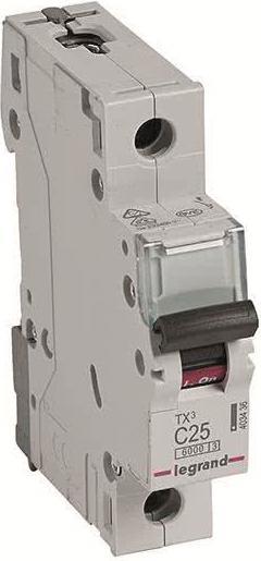 Produktbild Legrand Leitungsschutzschalter Tx3 403436 Ls C25A 1P 6Ka 1M 403436