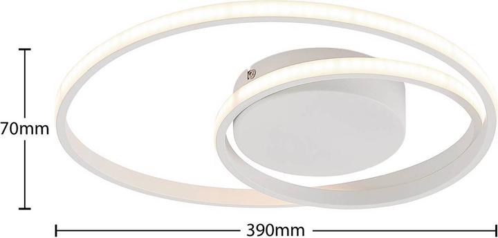 Produktbild Lindby LED-Deckenlampe Emisua CCT dimmbar weiss (850 lm)