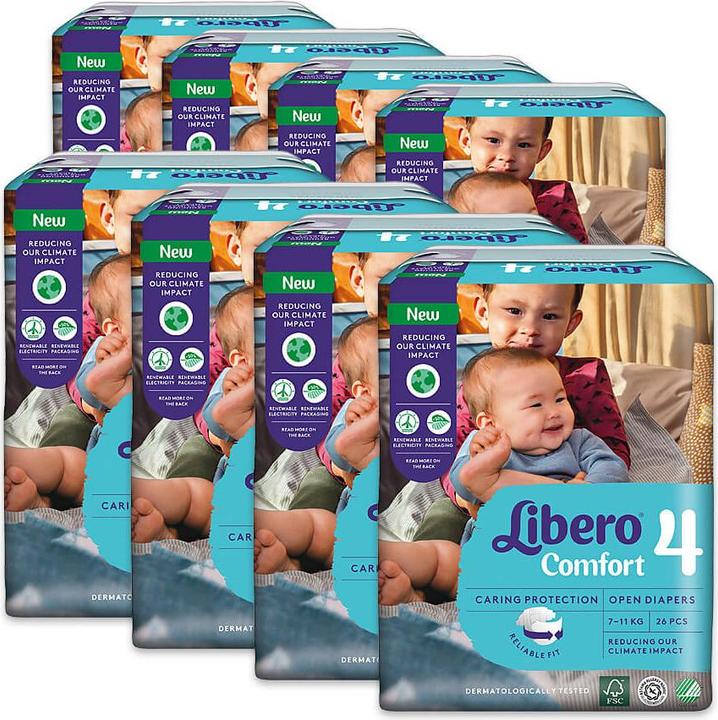 Actual product image Libero Comfort (Size 4, Monthly box, 208 Piece)