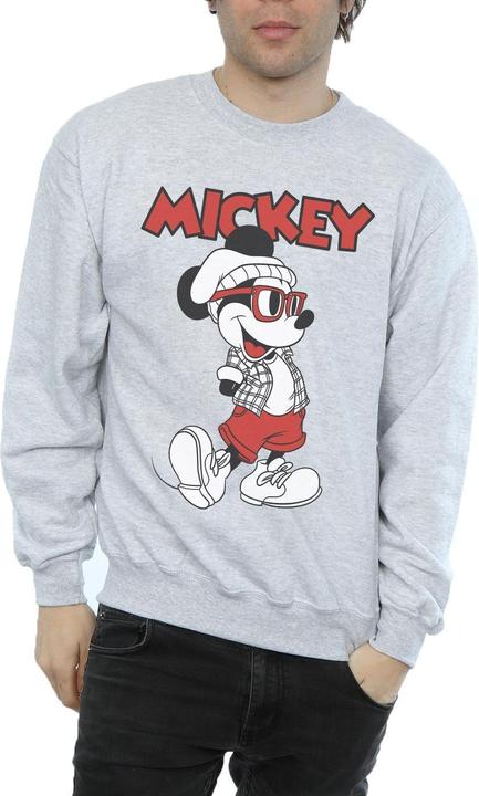 Actual product image Disney Mens Mickey Mouse Hipster Sweatshirt (S)