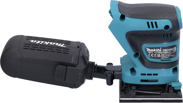 Produktbild Makita DBO 480 RF Akku Schwingschleifer 18 V 112 x 102 mm + 2x Akku 3,0 Ah + Ladegerät (Exzenterschleifer)