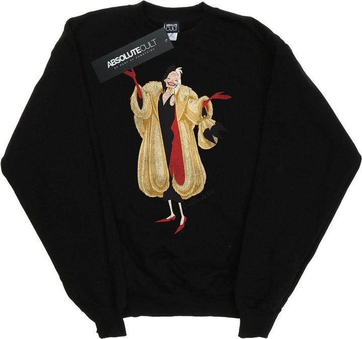 Actual product image Disney Boys 101 Dalmatians Classic Cruella De Vil Sweatshirt (128)