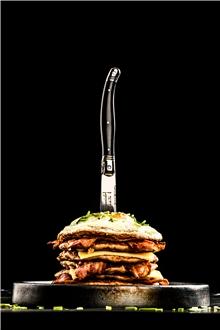 Productafbeelding Laguiole Premium Line steakmes zwart 1,8 mm (6 Stuk, Mes)
