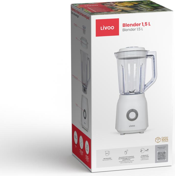 Image du produit Livoo Blender 1,5 L (600 W)