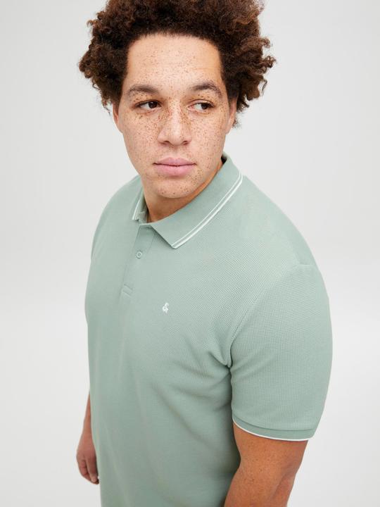 Actual product image Jack & Jones Plus Size Logo Poloshirt Poloshirt (4XL)