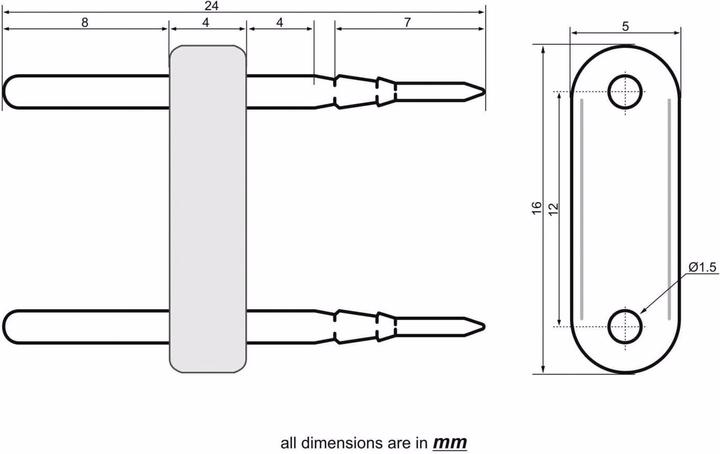 Produktbild Eurolite LED Neon Flex 230V Slim Einspeisekontaktstift