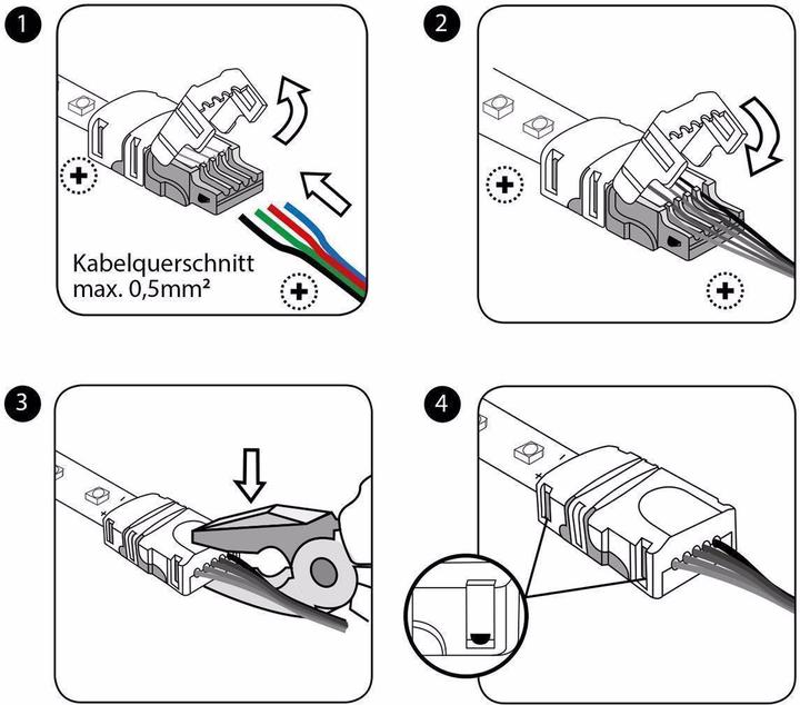 Produktbild Eurolite LED Strip flexibler Verbinder 2Pin 10mm (2000 cm)