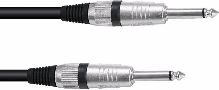 Actual product image Omnitronic Jack cable 6,3 mono 6m sw ROAD (6 m)