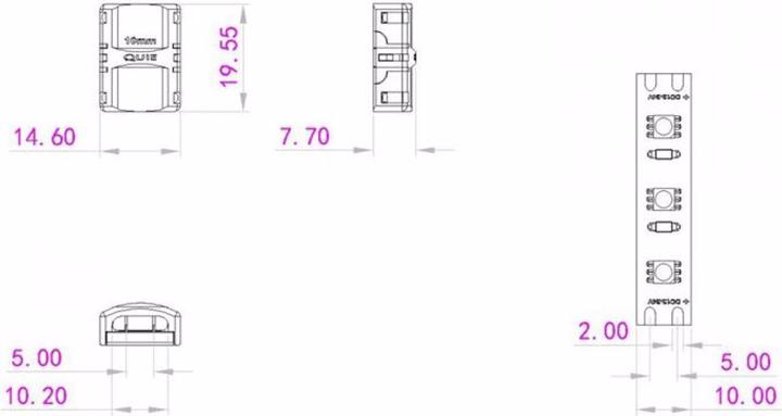 Produktbild Eurolite LED Strip Verbinder 2Pin 10mm (2 cm)