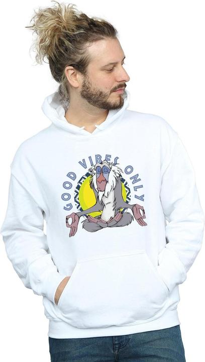 Actual product image Disney Mens The Lion King Rafiki Good Vibes Only Hoodie (XL)