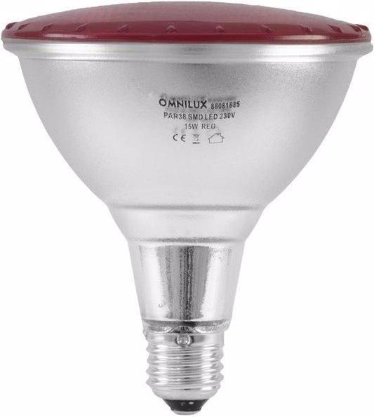 Actual product image Omnilux PAR-38 230V SMD 15W E-27 LED red (15 W, E27)