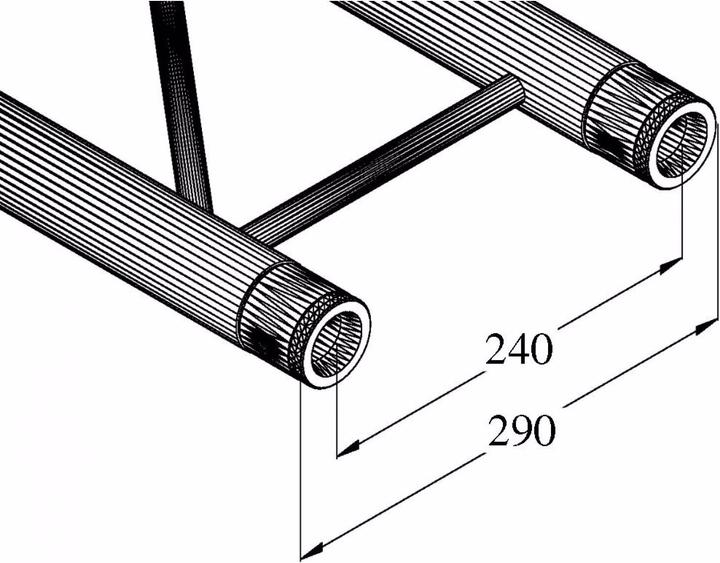 Immagine prodotto Alutruss BILOCK E-GL22 290 traversa a 2 punti
