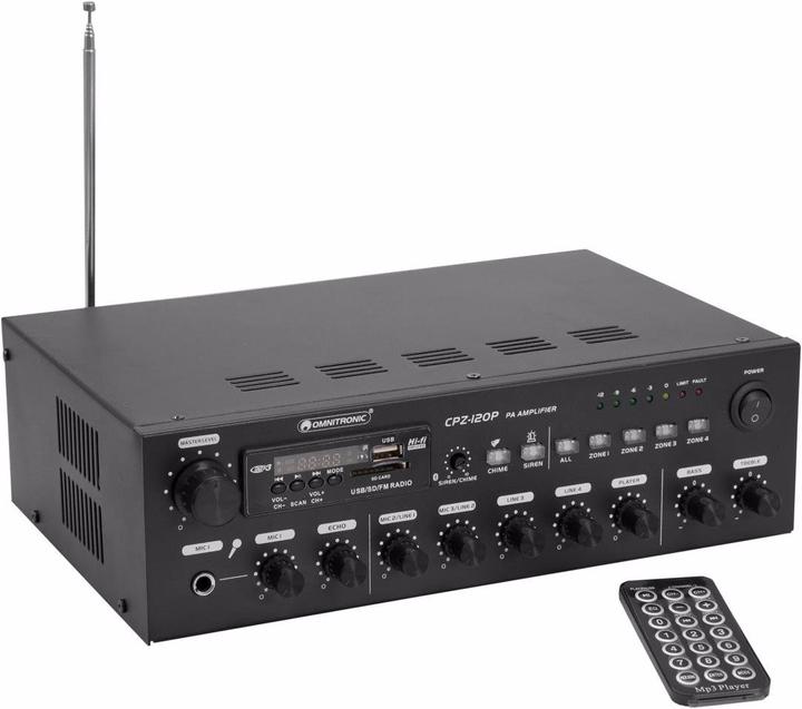 Produktbild Omnitronic CPZ-120P ELA ELA-Verstärker 120 W 4-Kanal 4-Zonen (Verstärker)