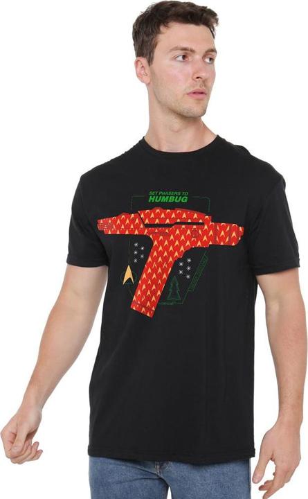 Produktbild Star Trek: The Original Series Phaser Set To Humbug TShirt weihnachtliches Design (5XL)